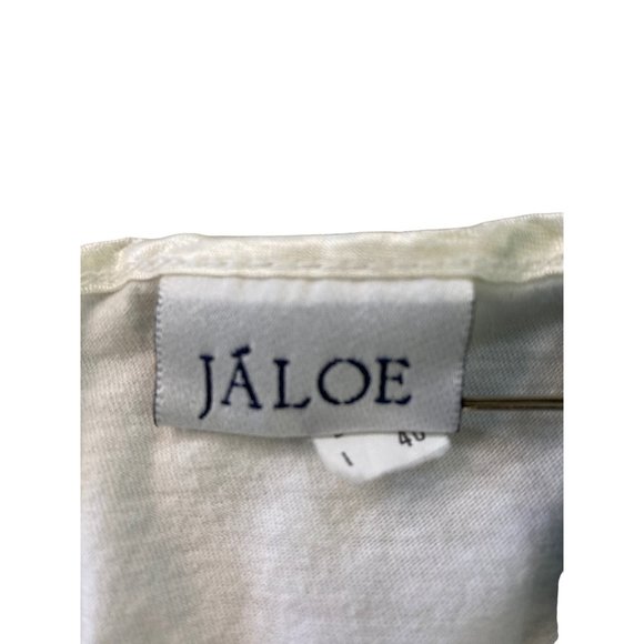 Jáloe Night Gown Dress M/L White Cotton Lace Detail Buttons Italian Made - Picture 5 of 13